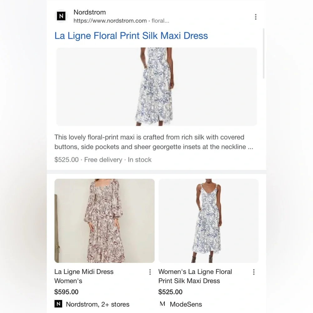 La Ligne Left Bank Floral Print Dress✨ SALE - Picture 11 of 12